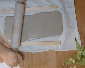 Template - Tonplatte ausrollen