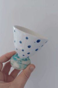 dein glasierter Becher